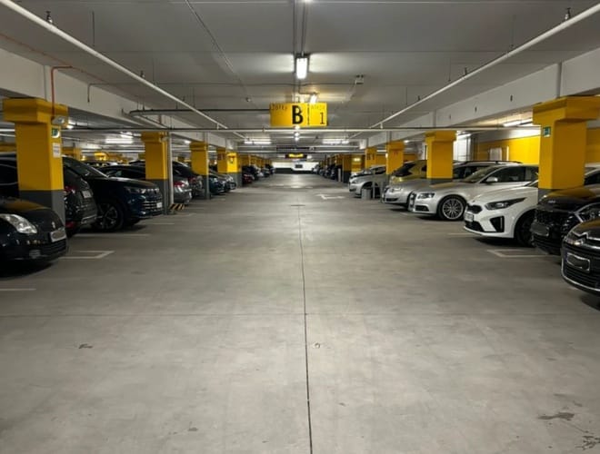 MarcelinPark - zadaszony parking podziemny w King Cross Marcelin Poznań