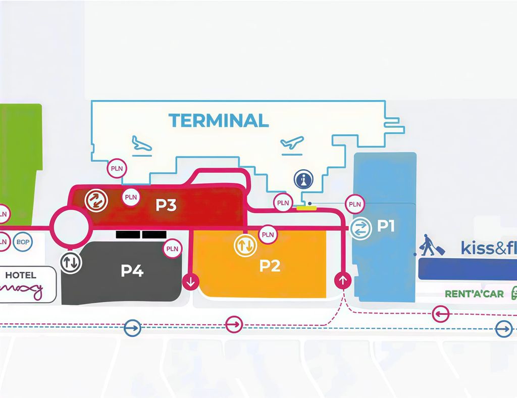 Oficjalny Parking P2 - lotnisko Poznań-Ławica (POZ) - zdjęcie 3